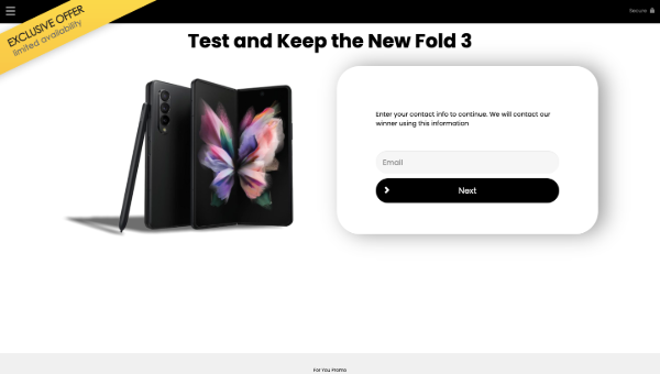 Test and Keep Samsung Fold 3