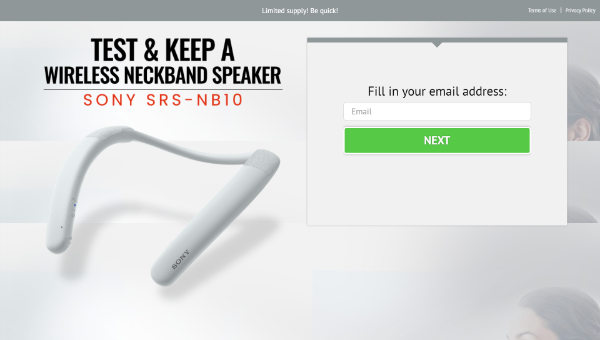 Test and Keep Sony Wireless Neckband Speaker