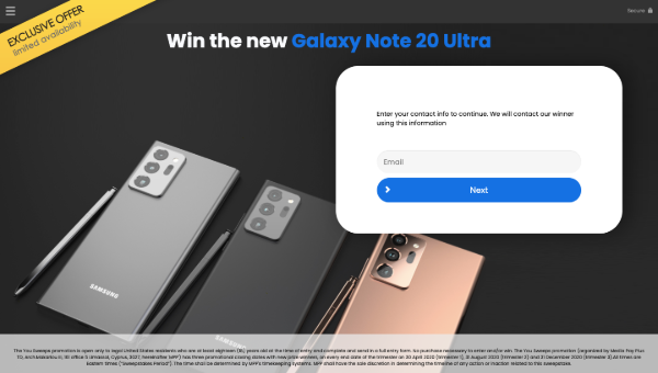 Win a Galaxy Note 20 Ultra