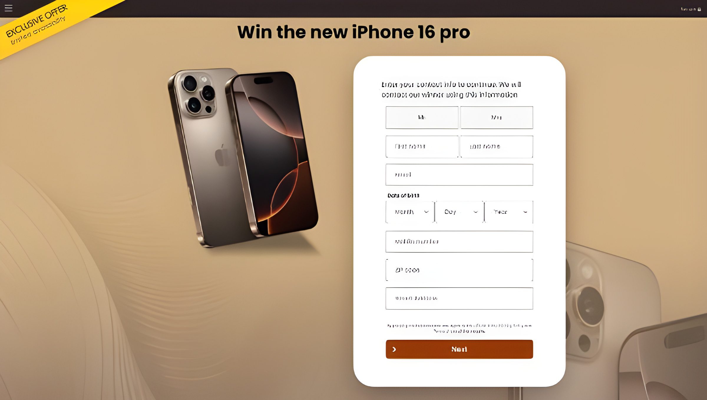 Win The New iPhone 16 Pro Win The New iPhone 16 Pro