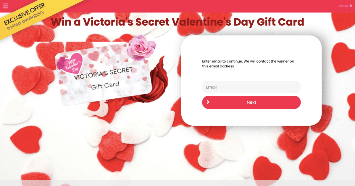 Win a Victoria's Secret Valentine's Gift Card Win a Victoria's Secret Valentine's Gift Card